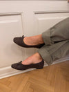Fione suede ballerinas – Brown