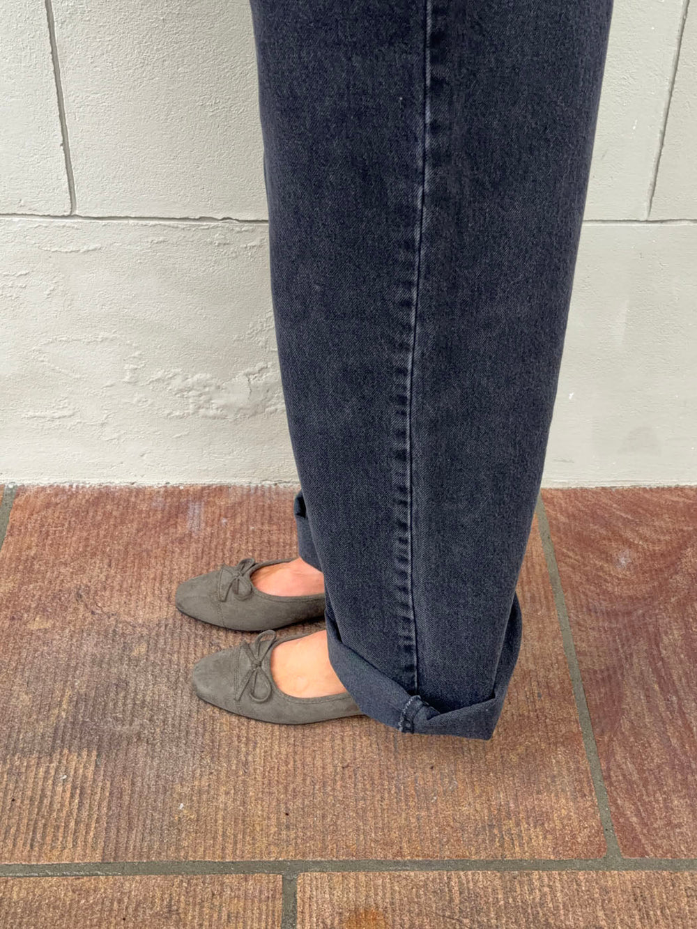 Fione suede ballerinas – Khaki