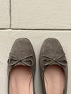 Fione suede ballerinas – Khaki