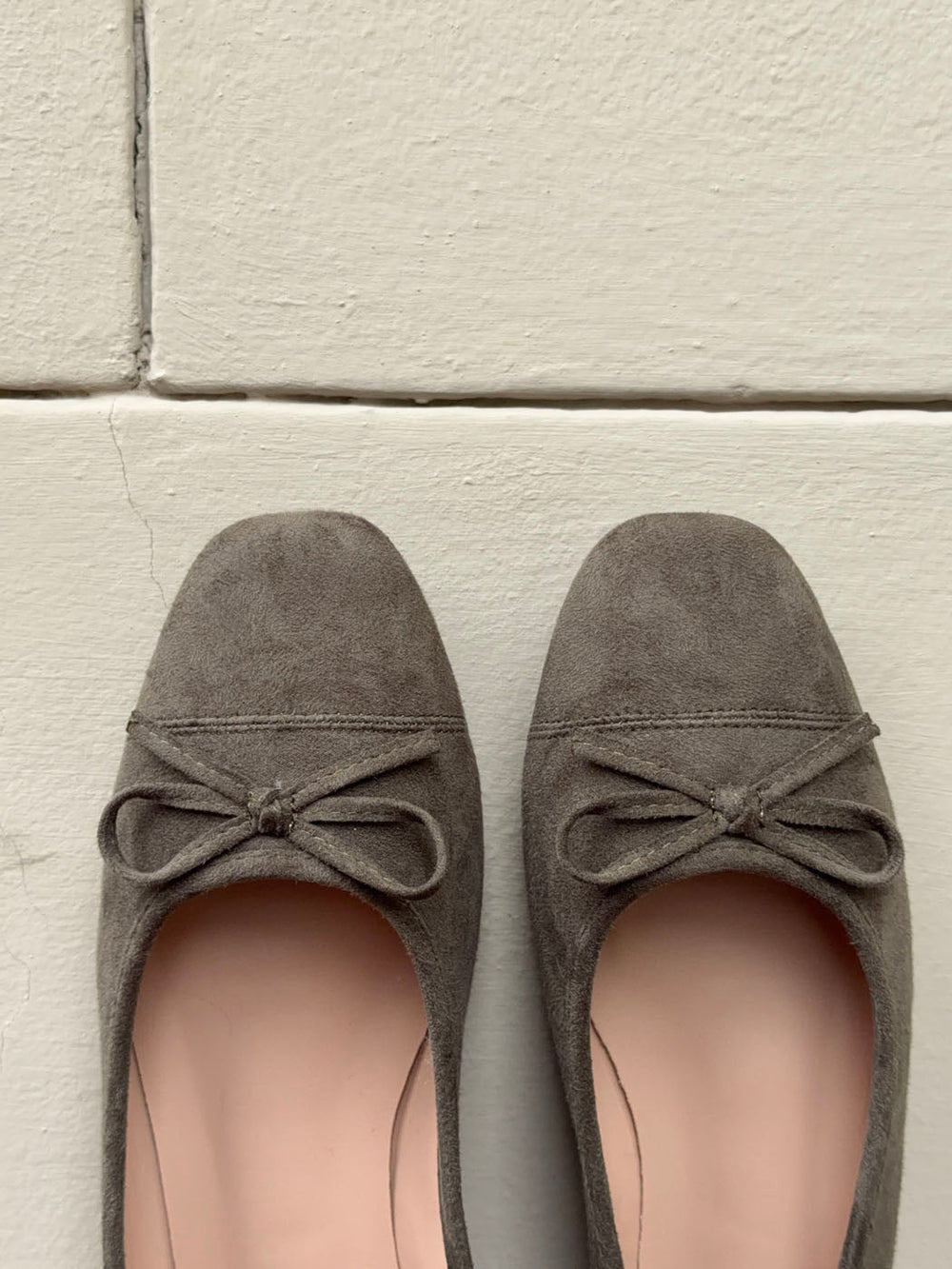 Fione suede ballerinas – Khaki