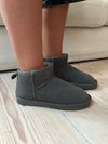Malabo teddy boots short - grey