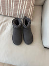 Malabo teddy boots short - grey