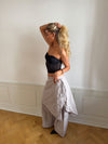 Nora lace bandeau top - Black