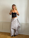 Nora lace bandeau top - Black