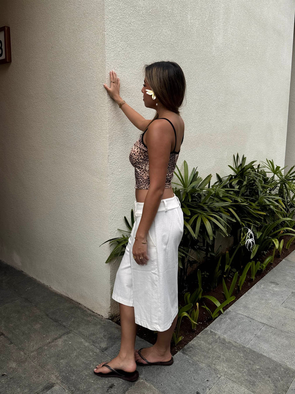 Cilena bermuda shorts - White