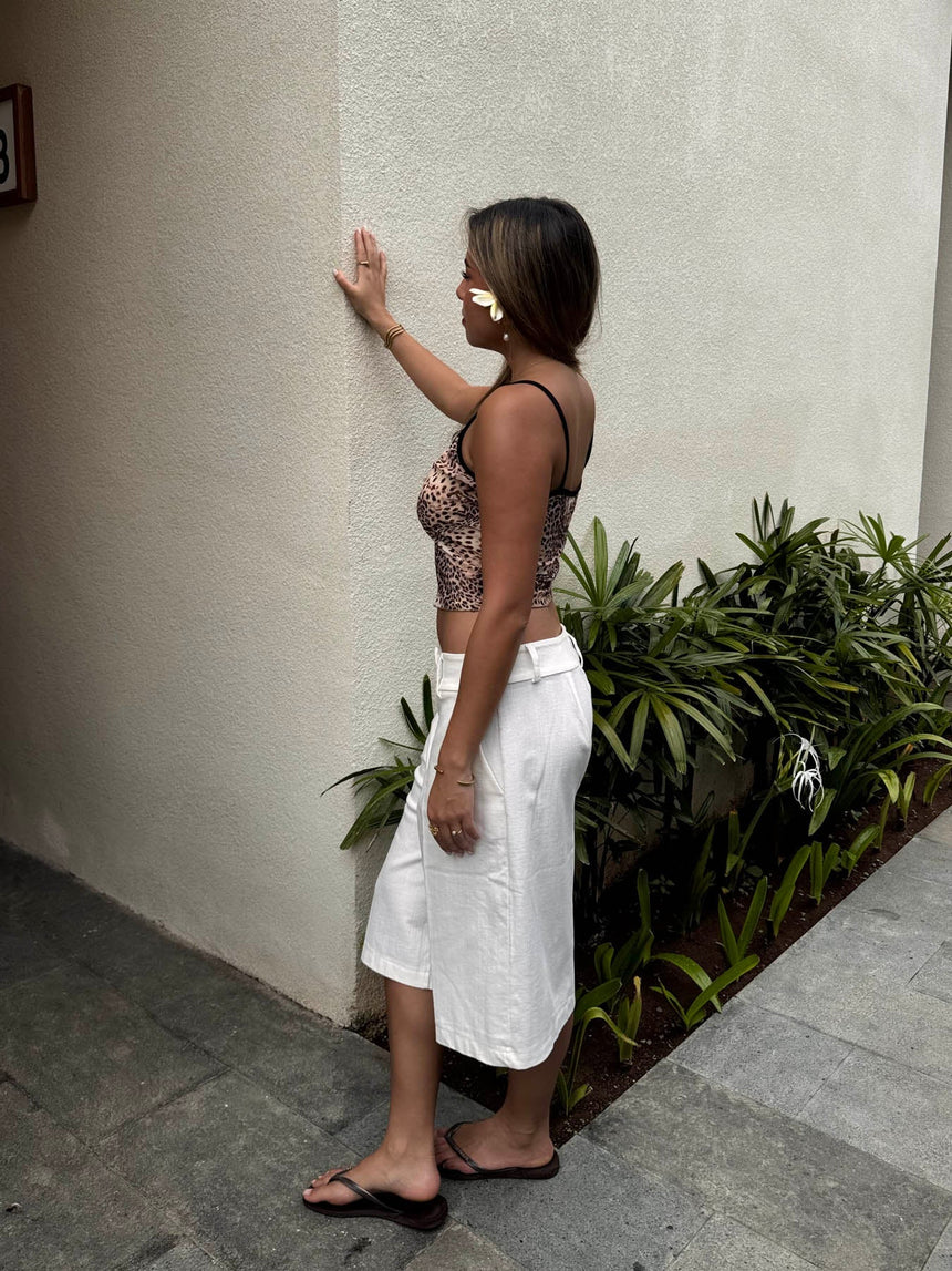 Cilena bermuda shorts - White