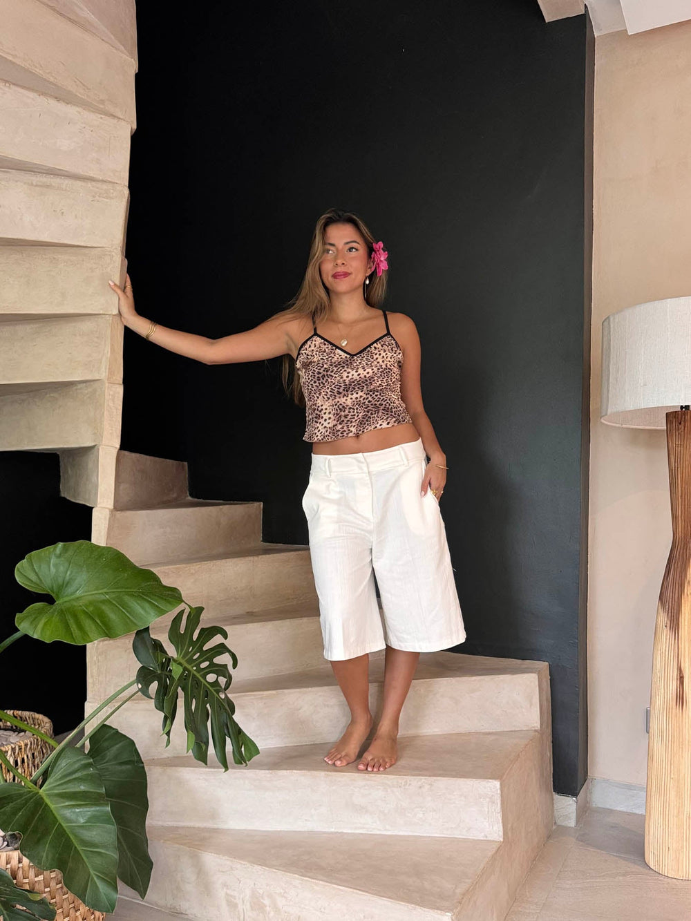 Cilena bermuda shorts - White