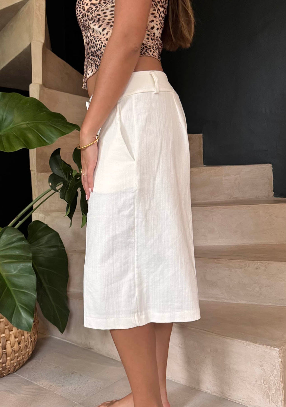 Cilena bermuda shorts - White