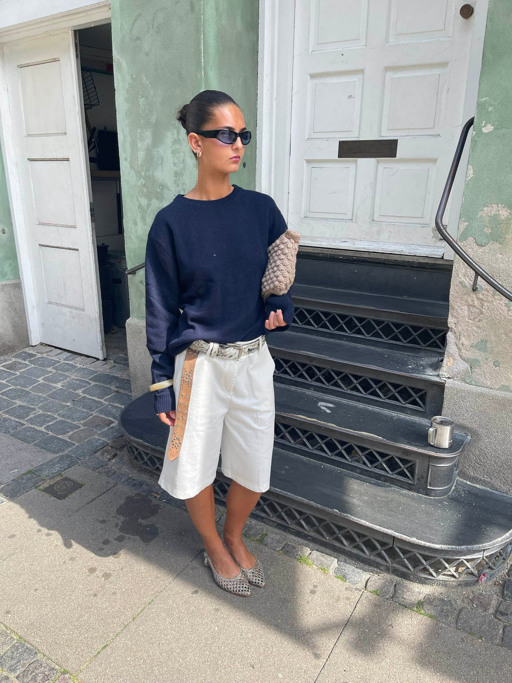 Cilena bermuda shorts - White