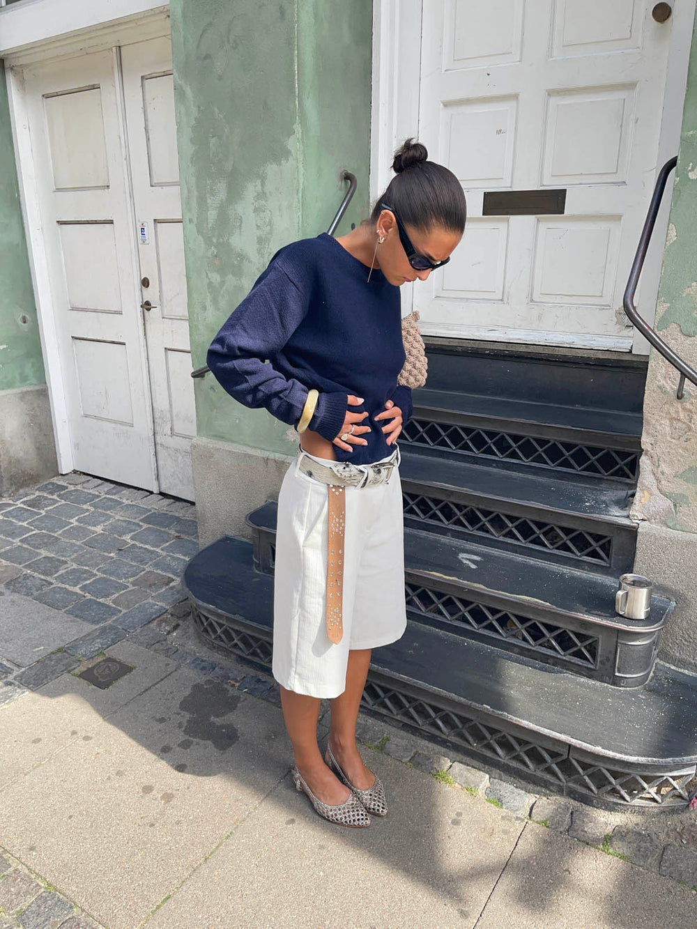 Cilena bermuda shorts - White