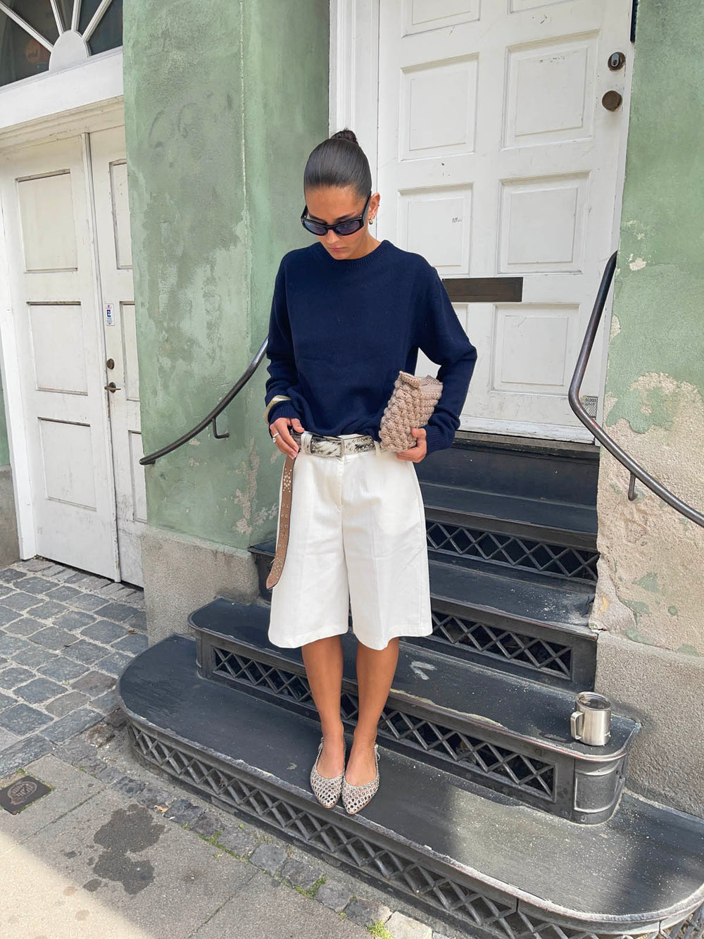 Cilena bermuda shorts - White