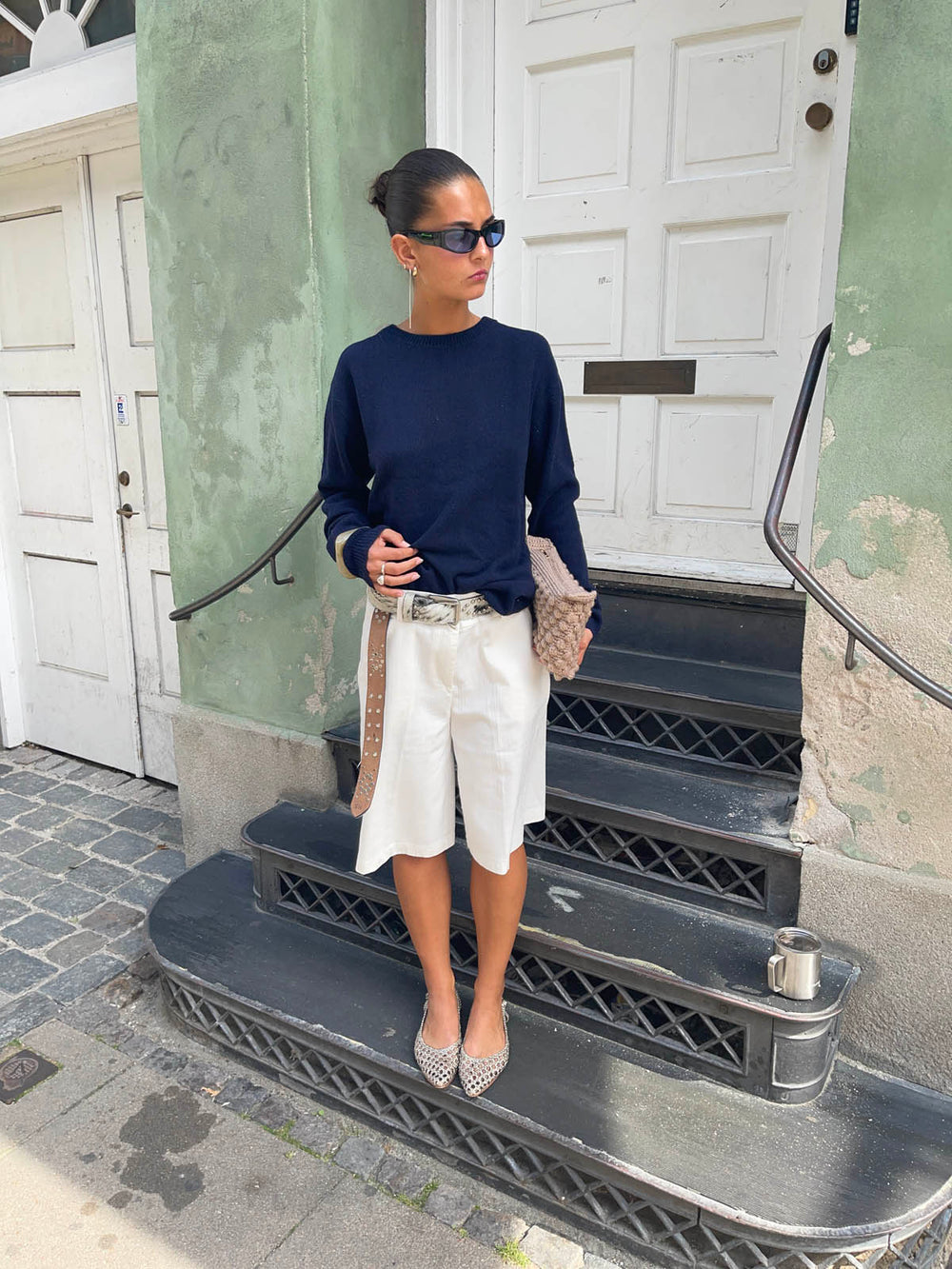 Cilena bermuda shorts - White