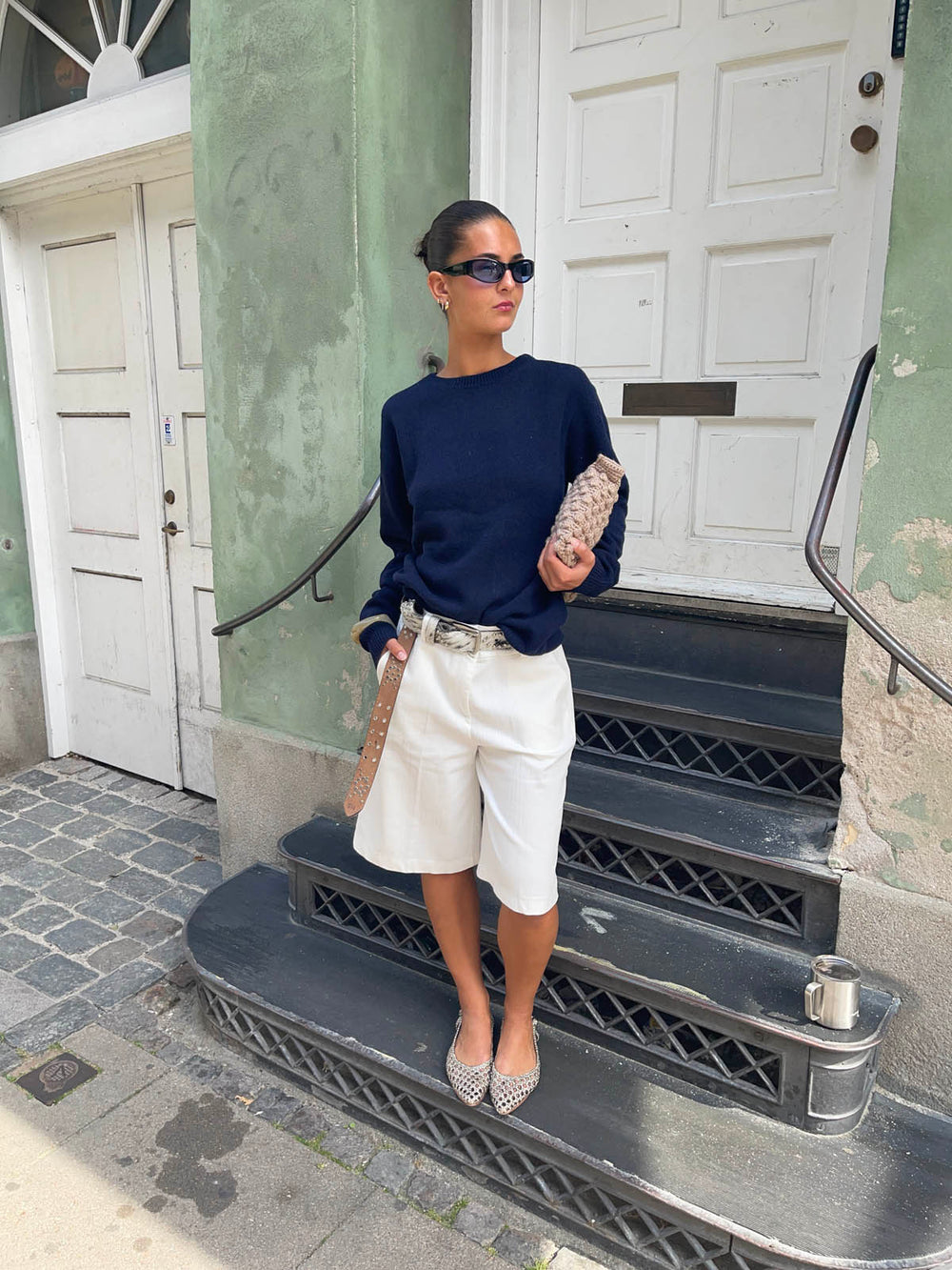 Cilena bermuda shorts - White