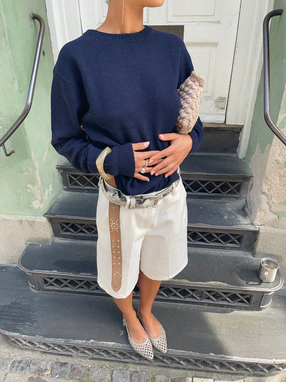 Cilena bermuda shorts - White