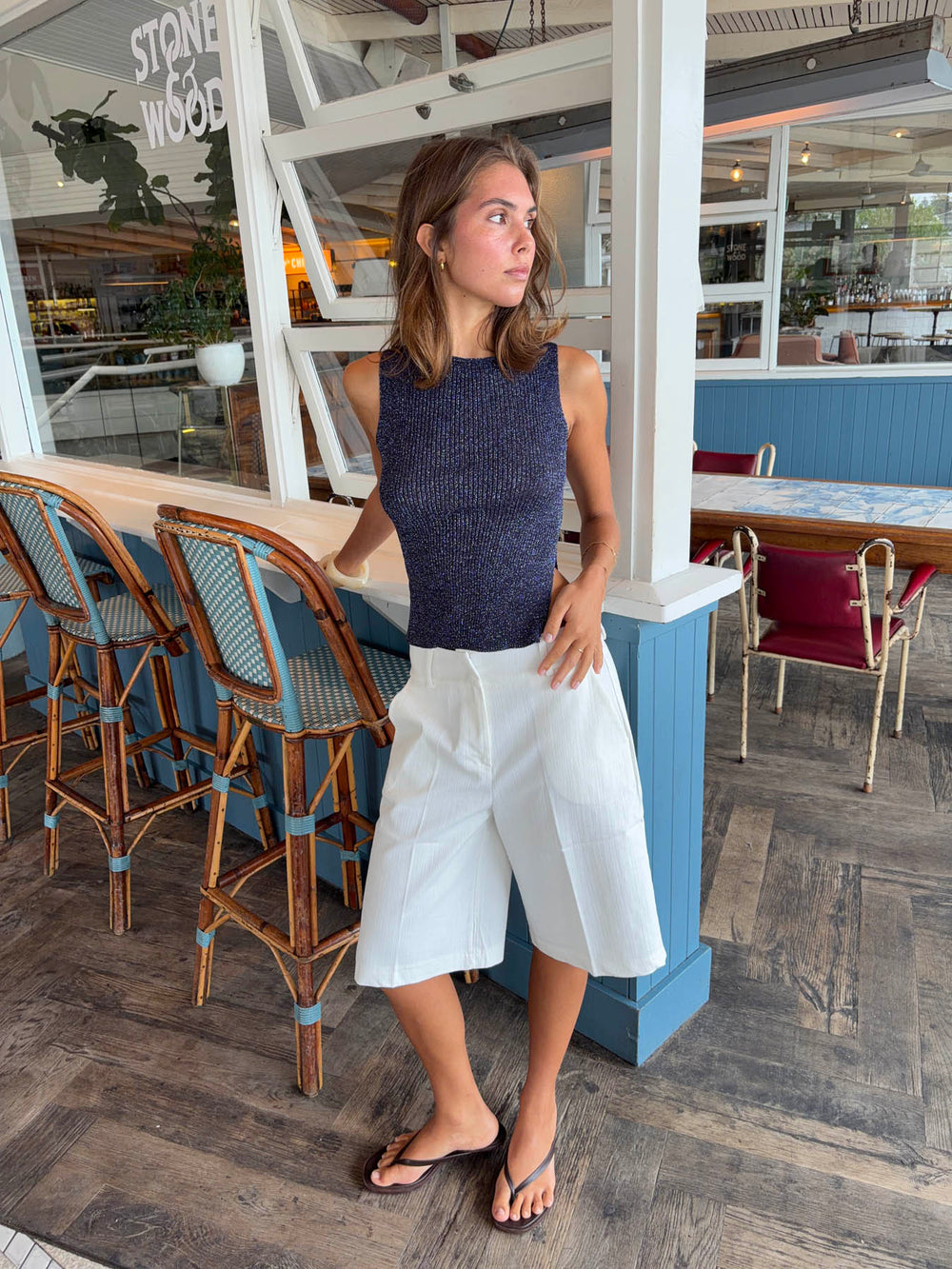 Cilena bermuda shorts - White