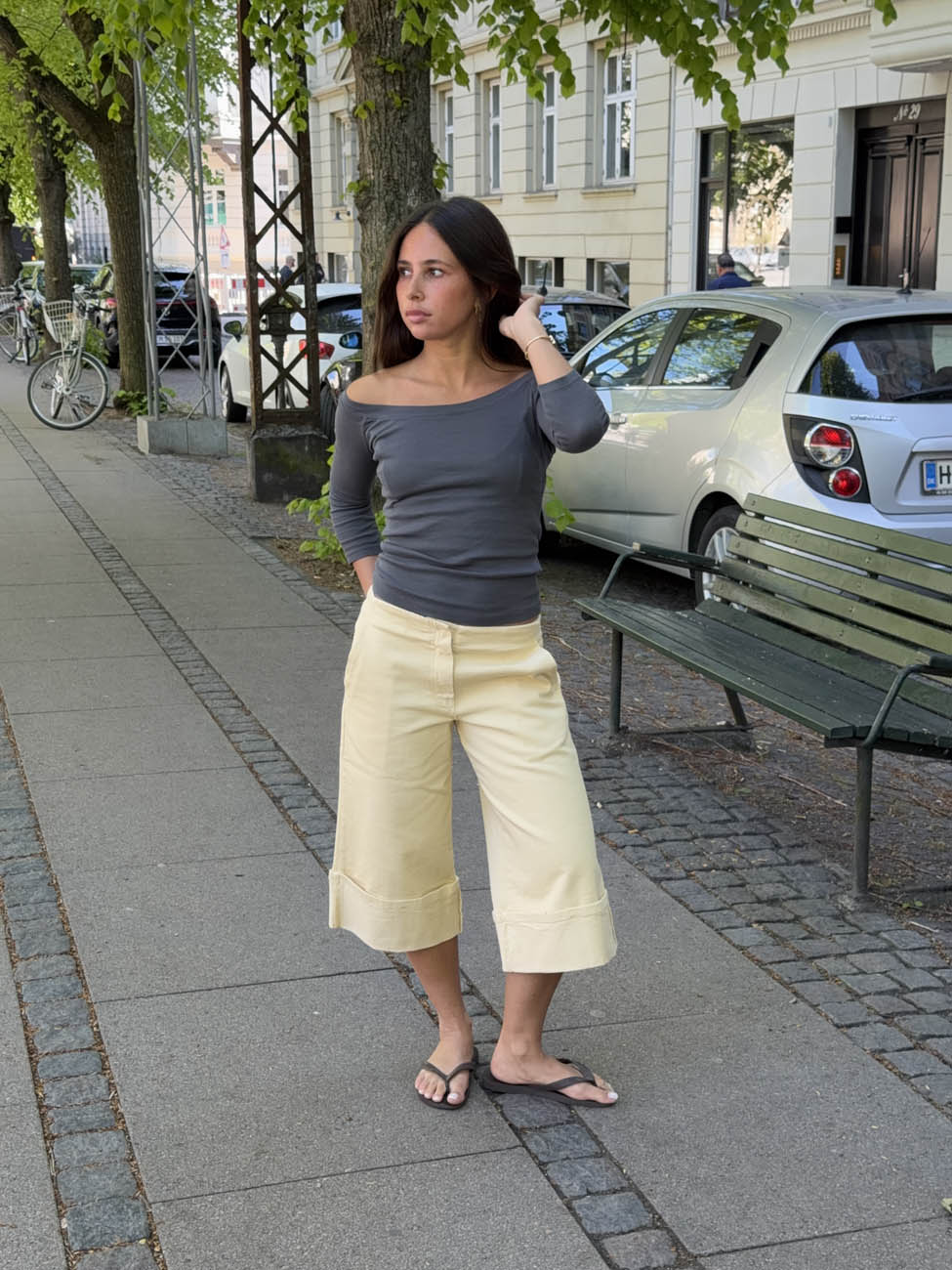 Siva bermuda shorts - Yellow