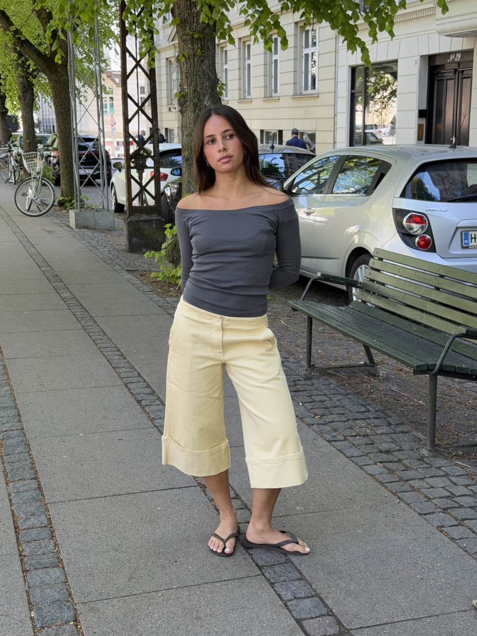 Siva bermuda shorts - Yellow