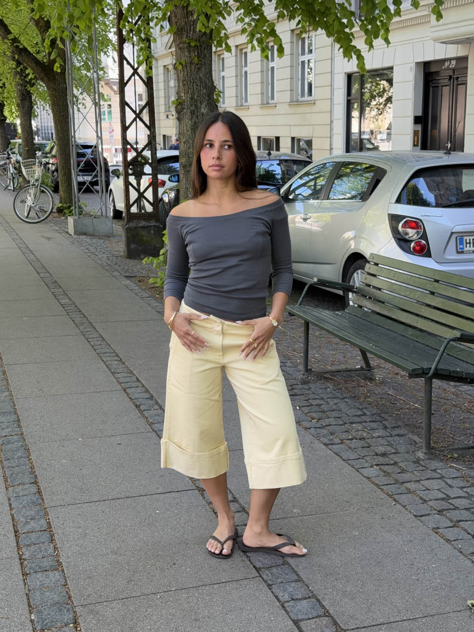 Siva bermuda shorts - Yellow
