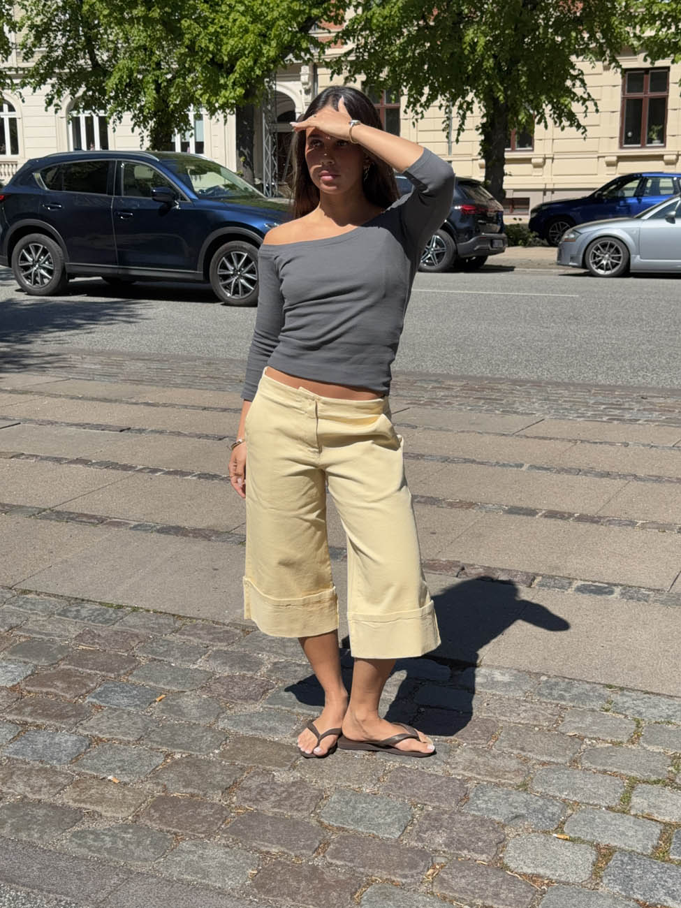 Siva bermuda shorts - Yellow