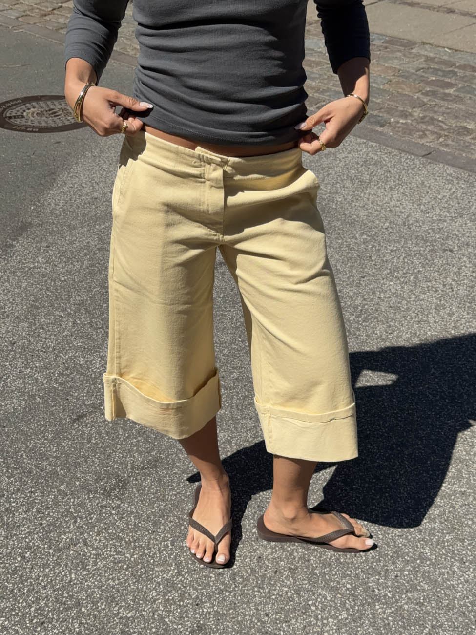 Siva bermuda shorts - Yellow