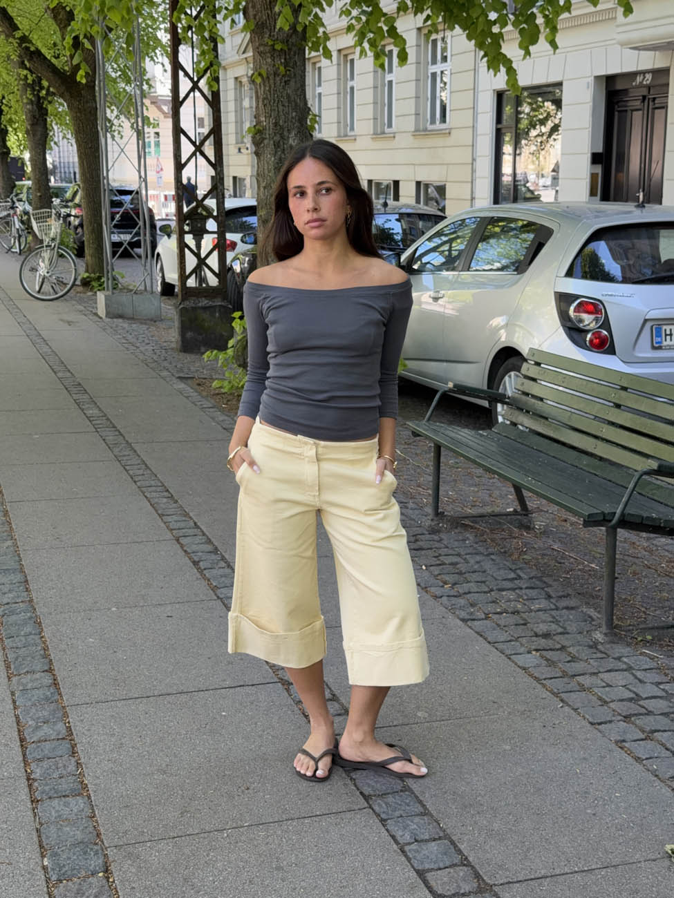 Siva bermuda shorts - Yellow