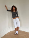 Ragna bermuda shorts - White