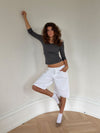 Ragna bermuda shorts - White
