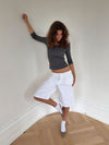 Ragna bermuda shorts - White