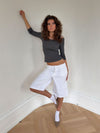 Ragna bermuda shorts - White