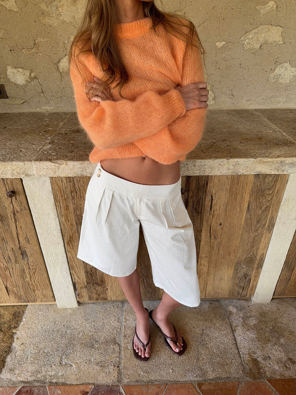 Thaliana bermudashorts  - White