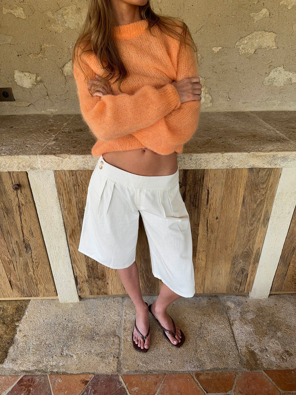 Thaliana bermudashorts  - White