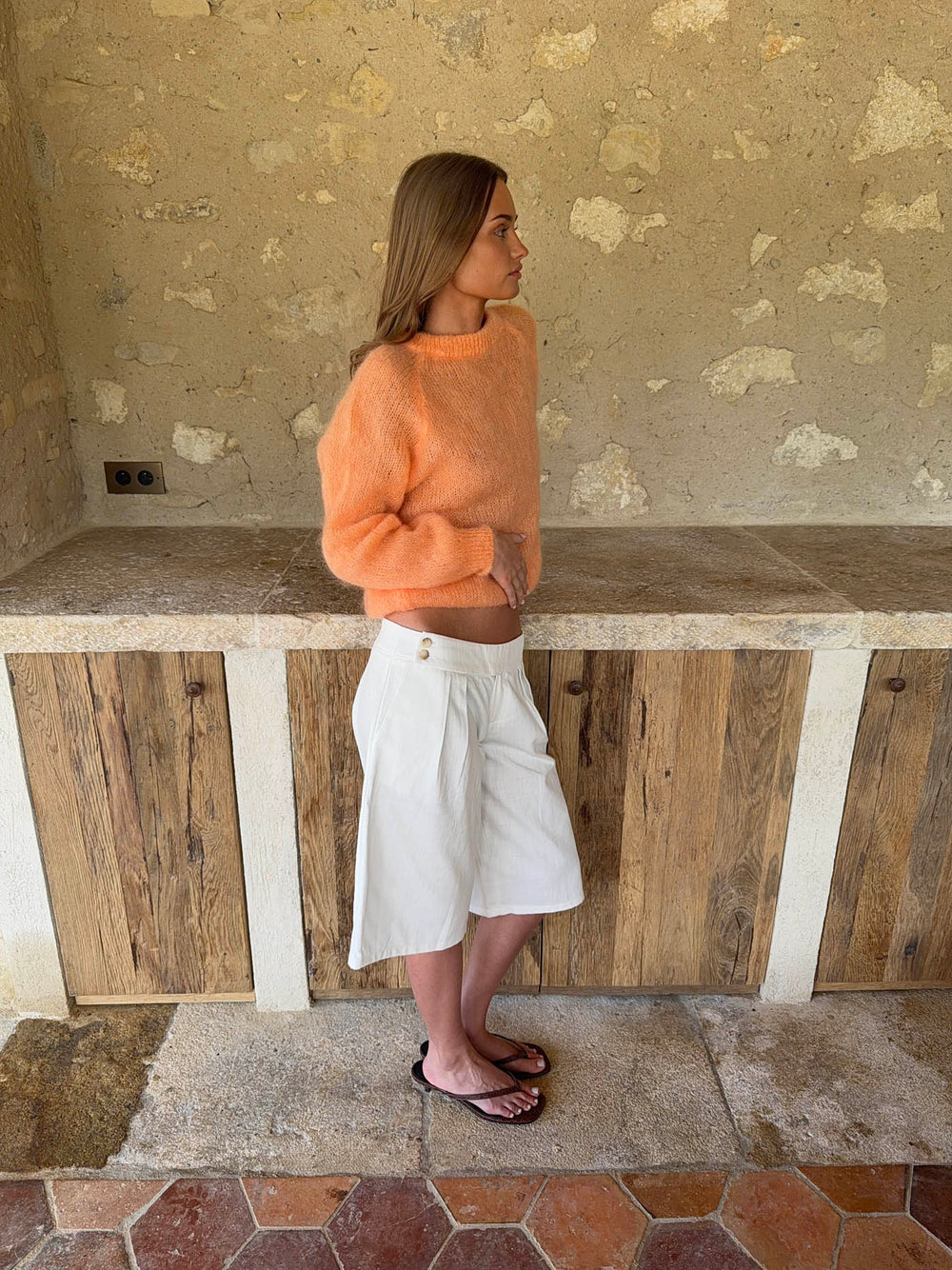 Thaliana bermudashorts  - White