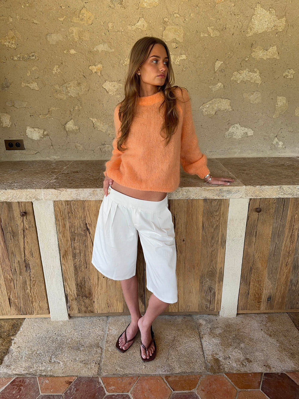 Thaliana bermudashorts  - White
