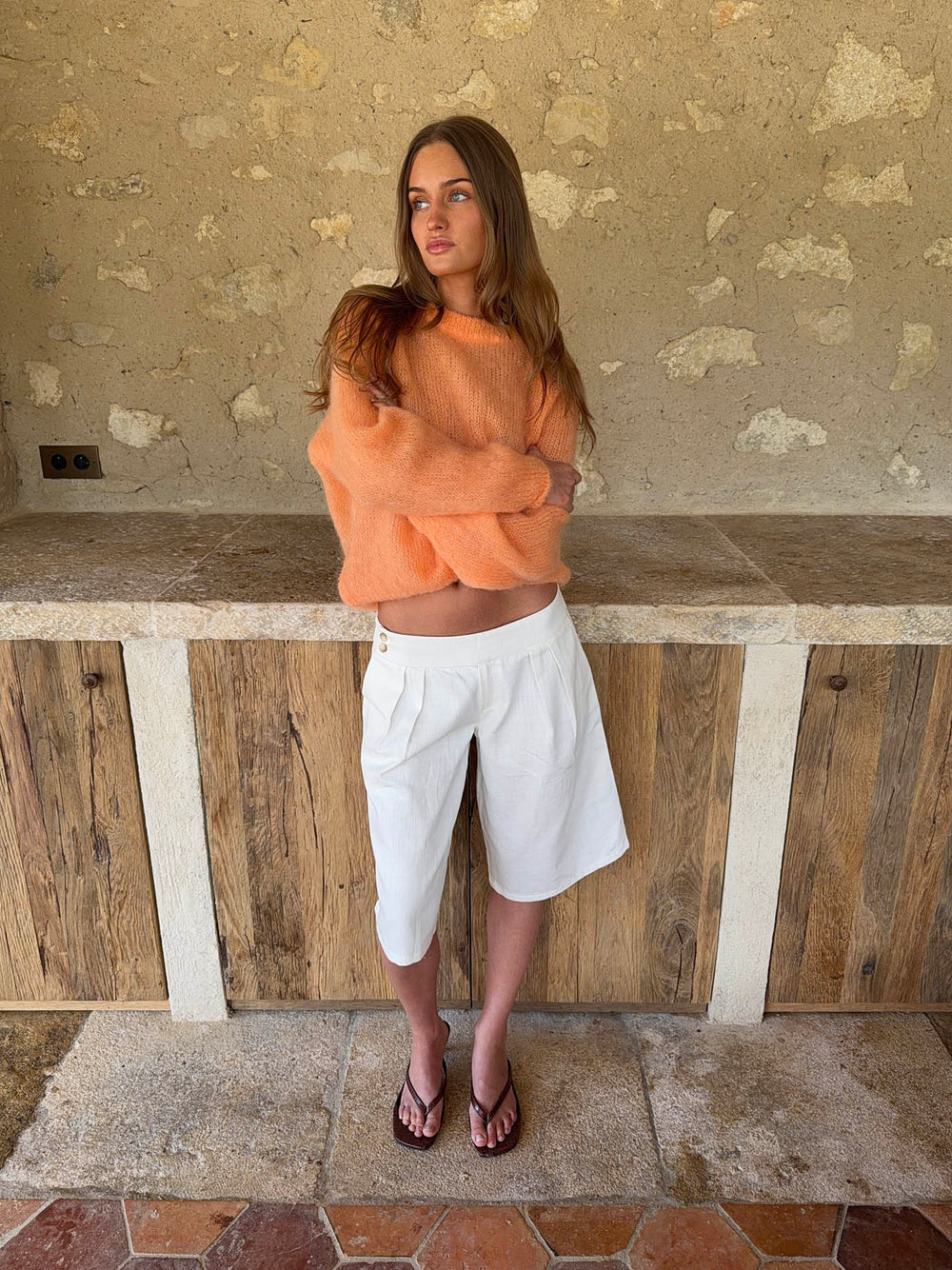 Thaliana bermudashorts  - White
