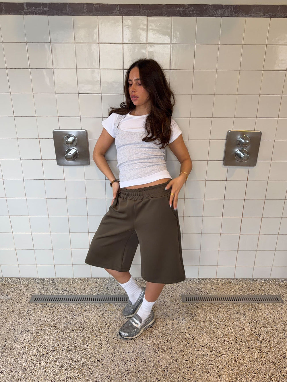 Kaline bermudashorts - Khaki