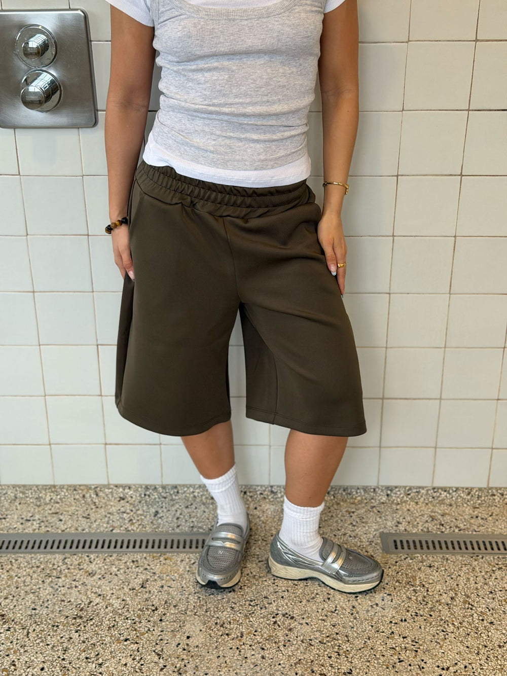 Kaline bermudashorts - Khaki