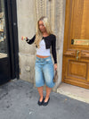 Beala bermuda shorts - Light denim