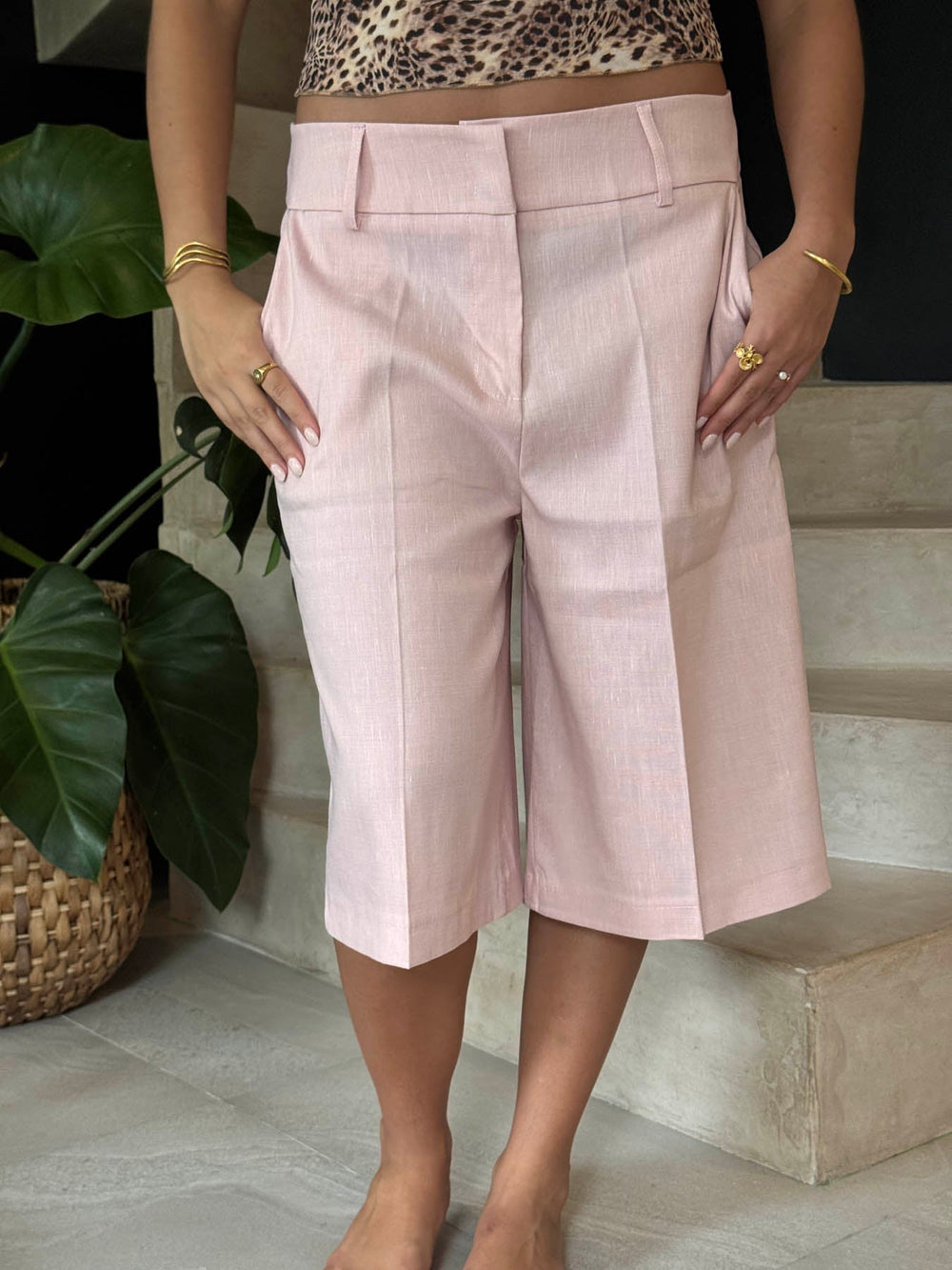 Nayaly bermuda shorts - Pink