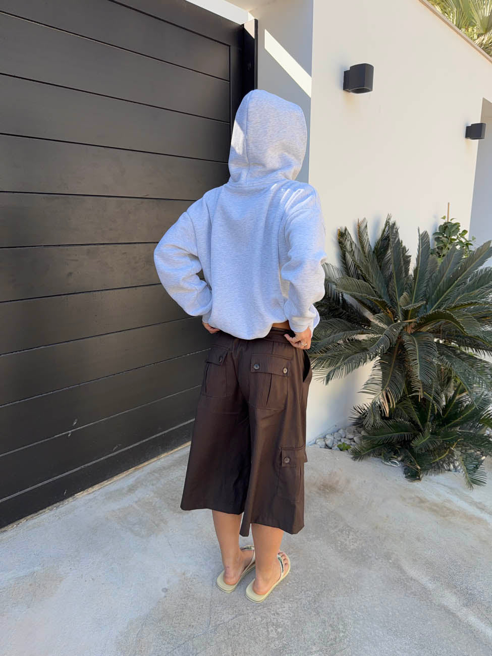 Kelsey bermuda shorts with pin stripes - Brown