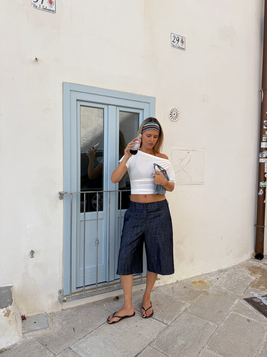 Cilena bermuda shorts - Dark blue