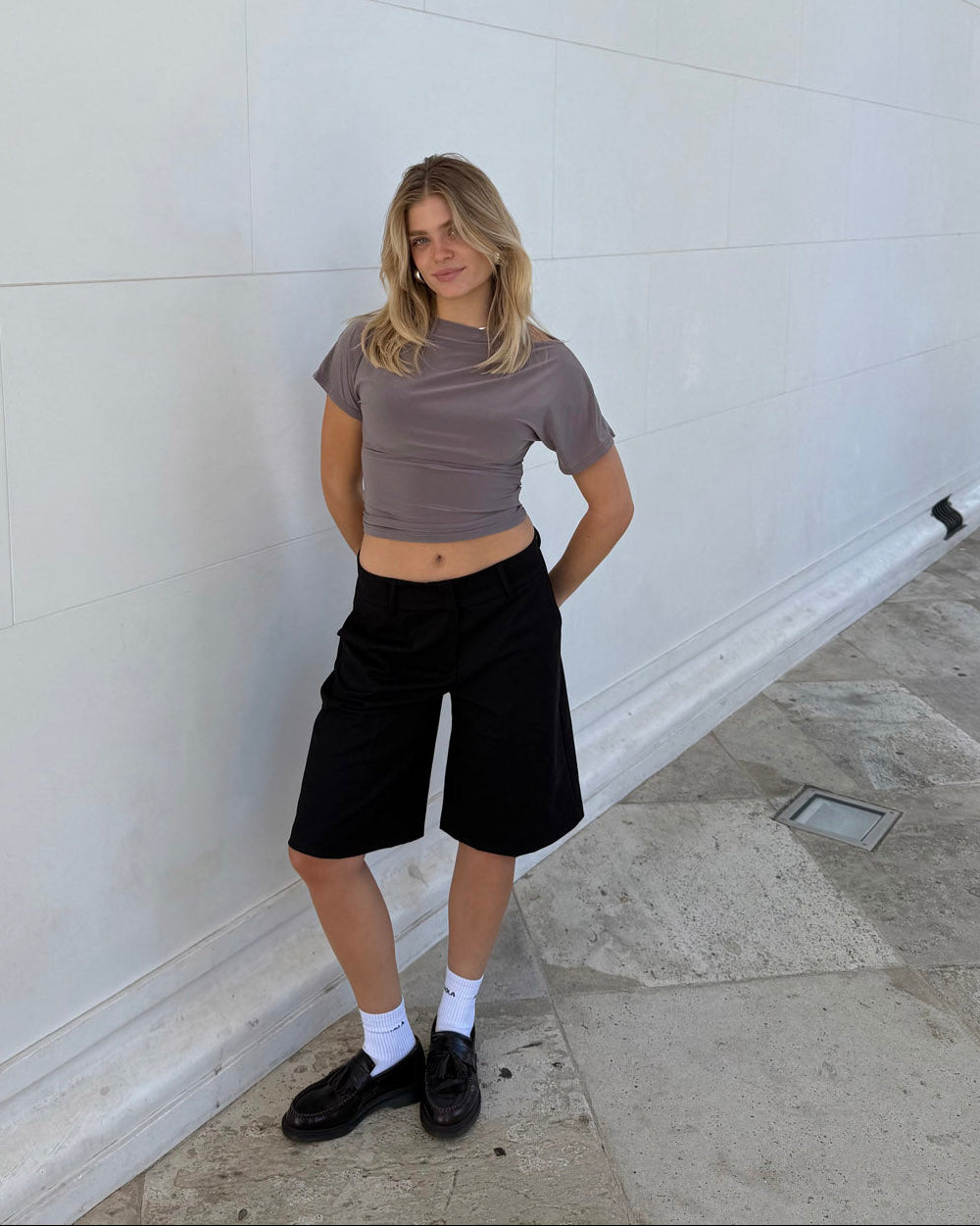 Noelia bermuda shorts - Black