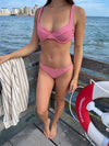 Siya bikini with stribes - Red/white