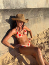 Bloma bikini with flowers - Red/beige