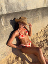 Bloma bikini with flowers - Red/beige