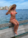 Koralia bikini with detail - Coral