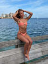 Koralia bikini with detail - Coral