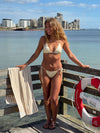 Paloma bikini with glitter - White