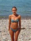 Greta bikini with pattern - Blue/black/orange