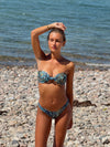 Greta bikini with pattern - Blue/black/orange