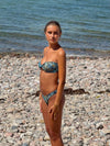 Greta bikini with pattern - Blue/black/orange